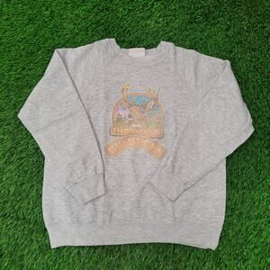 Vintage 90s Hunting Big-Bucks Sweatshirt Women XL 22x22 Boxy